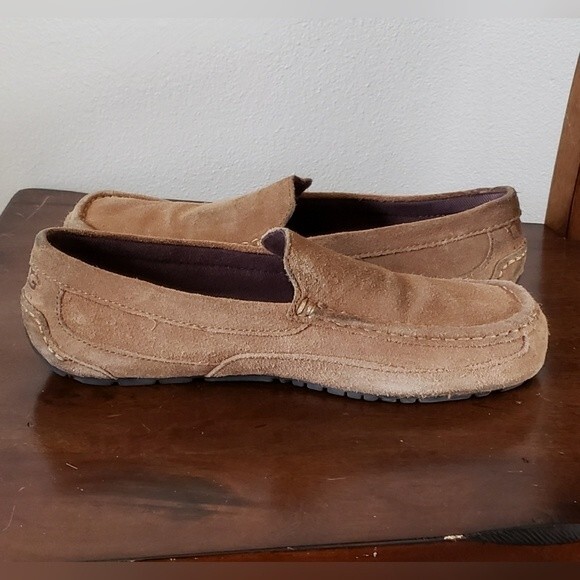 UGG Australia Alder Faux Shearling Lined Suede Men's Slipper Size 10 - Picture 4 of 13